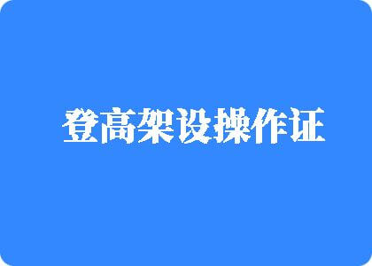 啊啊啊快干我屁眼登高架设操作证